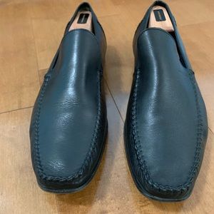 Ted Baker Black Leather Slip On US 14